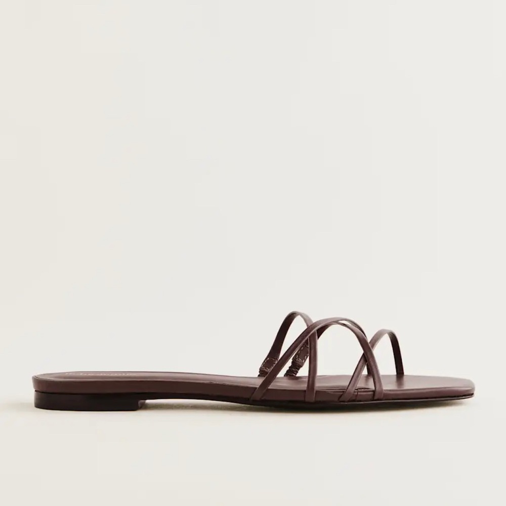 Reformation Wagner Strappy Flat Sandal